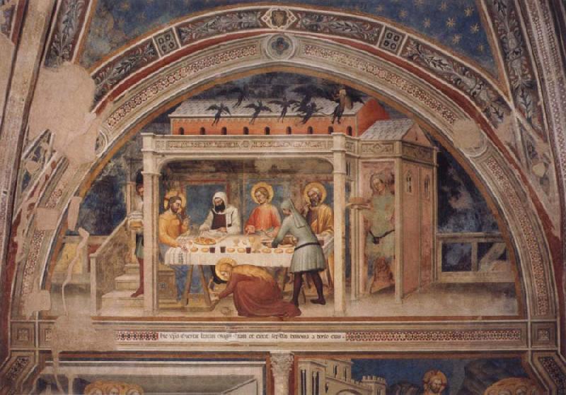 GIOVANNI DA MILANO Scenes out of life Christs  Christ in the house Simons, 2 Halfte 14 centuries. Germany oil painting art
